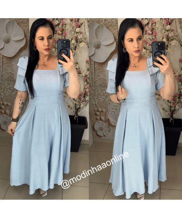 Vestido Melinda Azul Bebe
